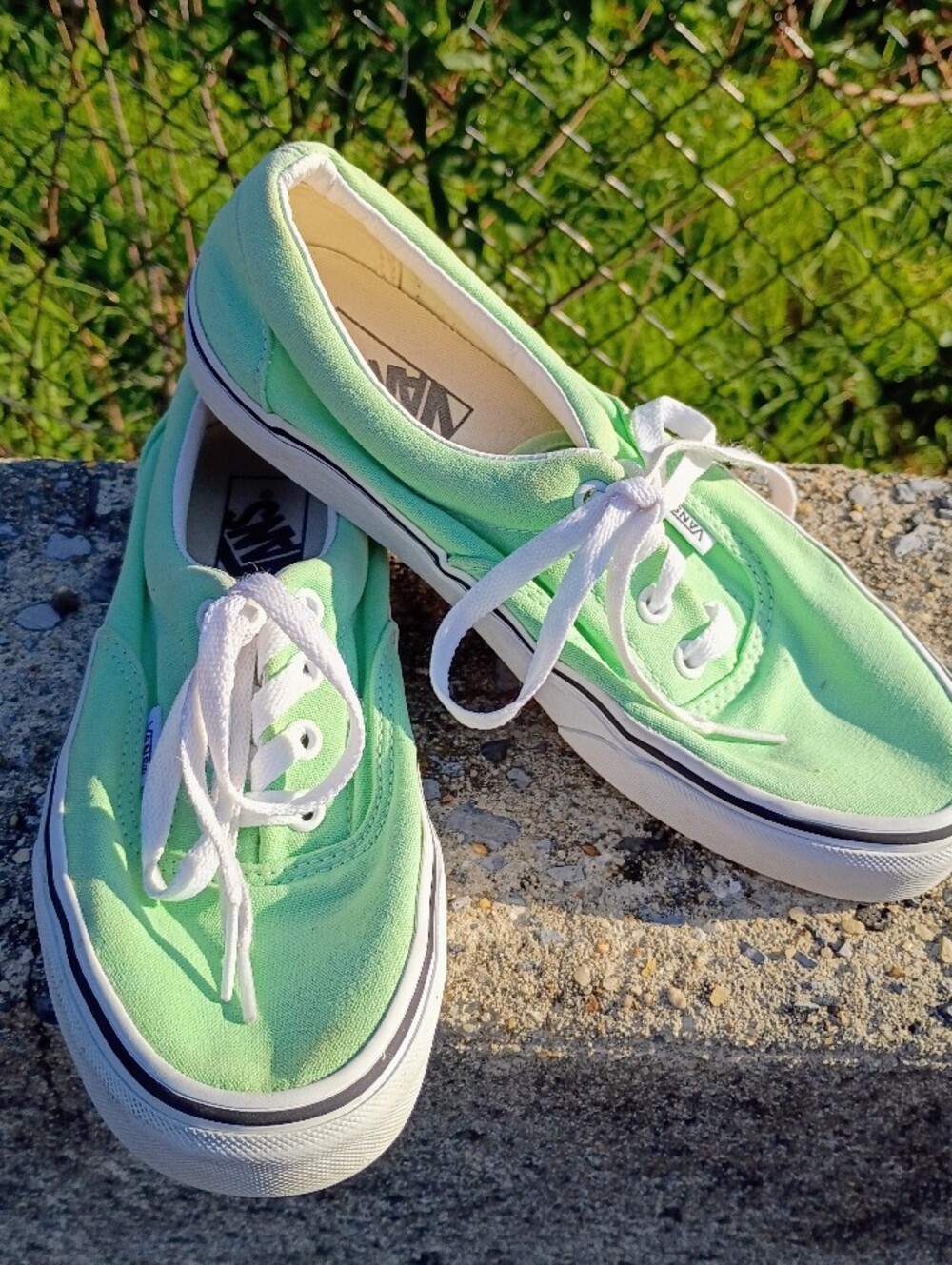 PRE-LOVED MINT GREEN VANS